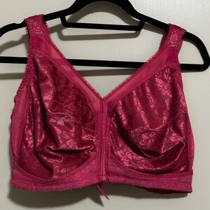 Elegant Pink Lace Women's Bra